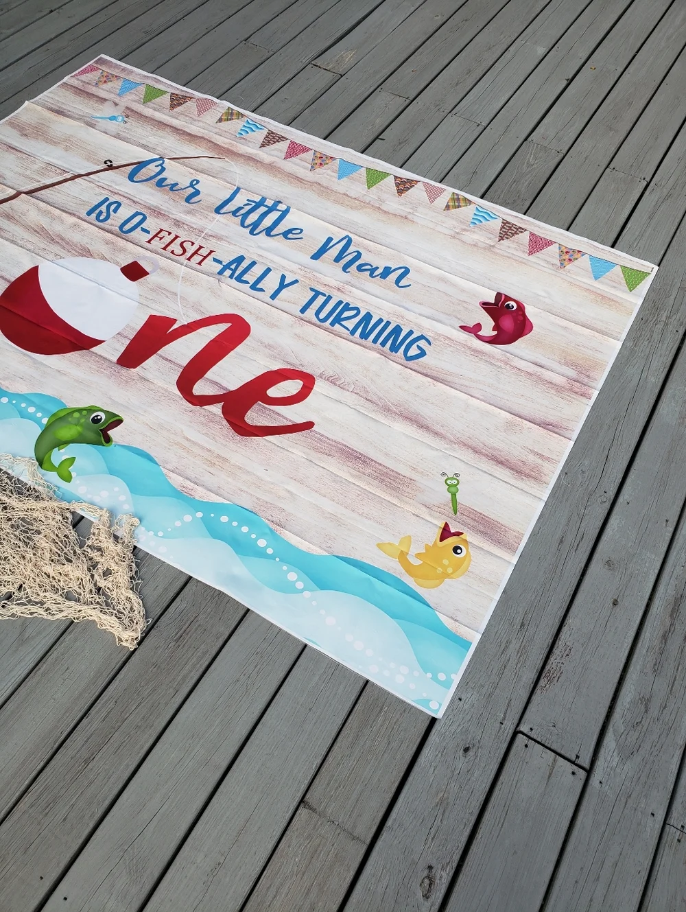 1st Birthday Backdrop & Fish Net Bundle 59.5